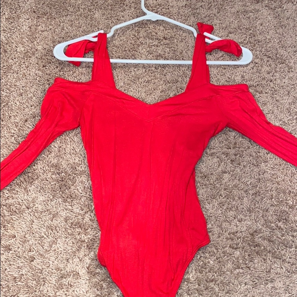 Red body suit - Picture 2 of 3